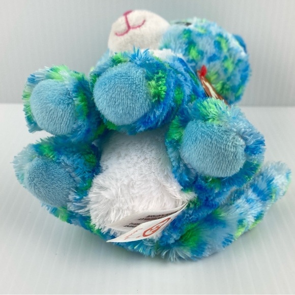 Ty Beanie Boos Leona the Leopard Plush 6 inches Blue and Green Stuffed Animal - Picture 6 of 12